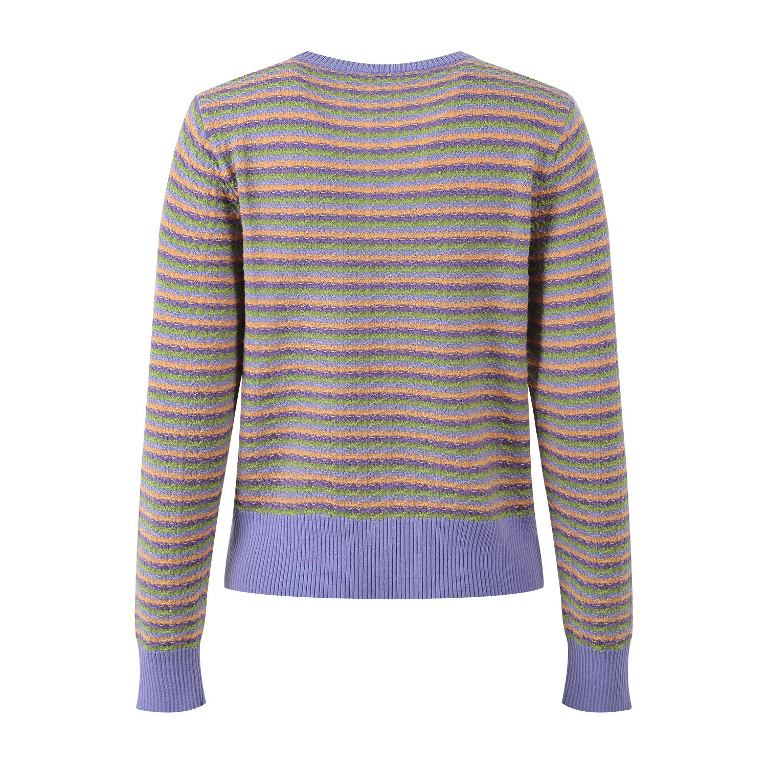 Pre Order:  Striped Round Neck Casual Knitted Sweater