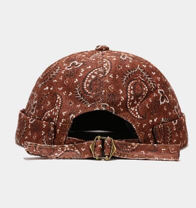 Pre Order:  Cashew Flower Retro Brimless Baseball Cap