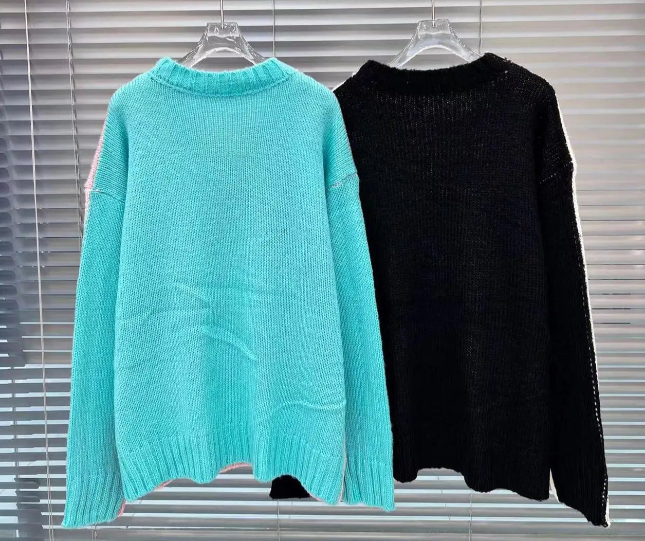 Contrast Back Knitted Sweater