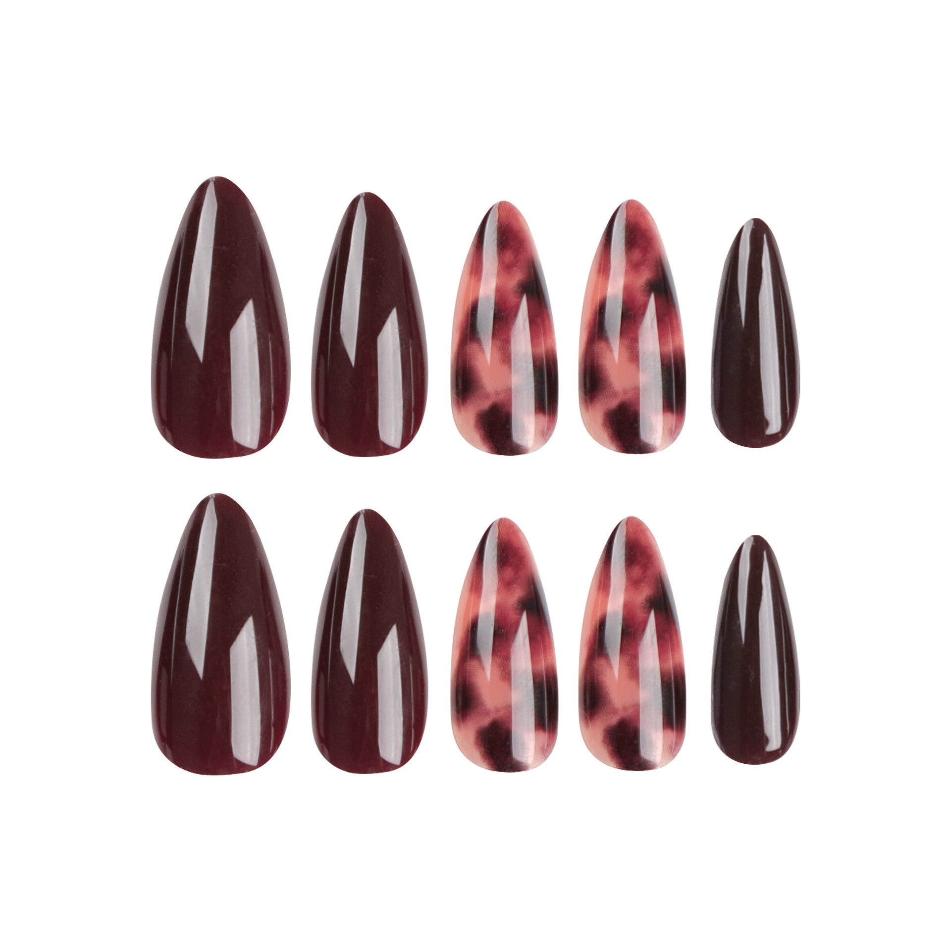 Pre Order:  Almond Browns Press On Nails