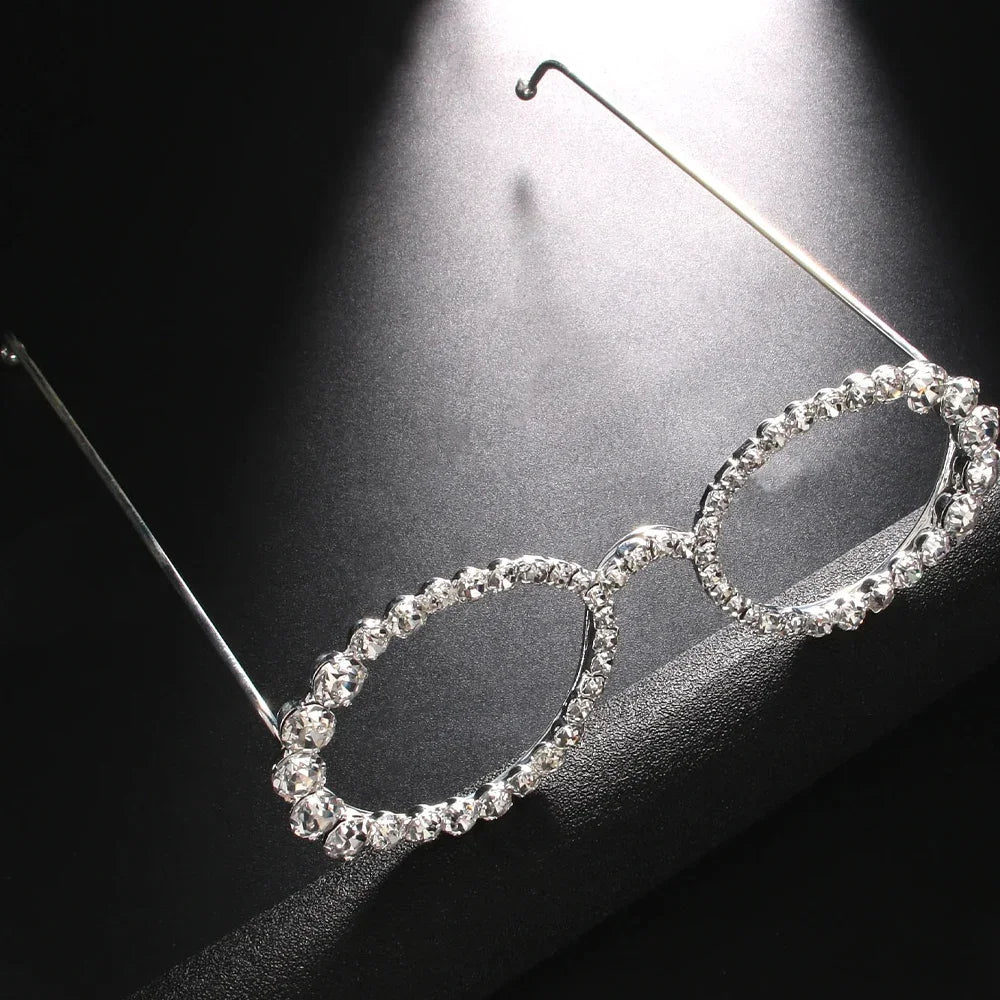 Pre Order:  Oval Rhinestones No Lenses Frame