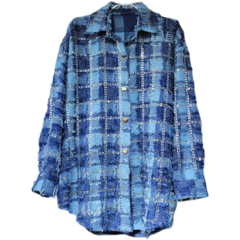 Loose Hot Diamond Long Sleeved Shirt