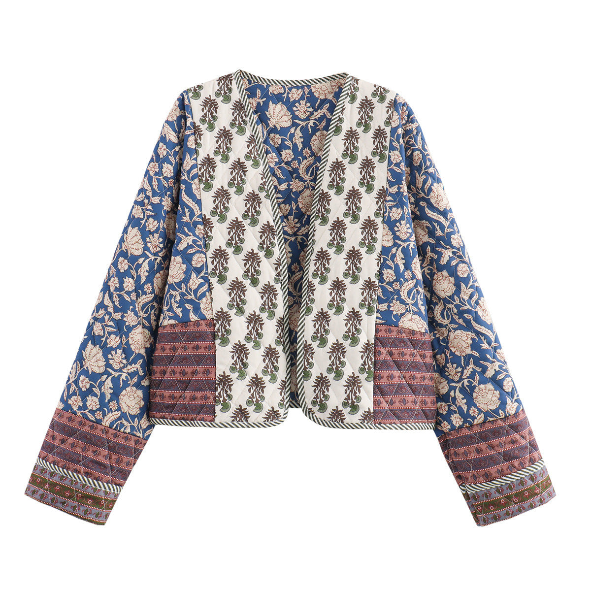 Pre Order:  Double-Sided Print Quilted Loose Cotton Jacket