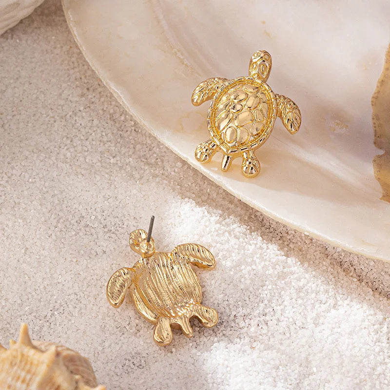 Pre Order: Gold Sea Turtle Earrings