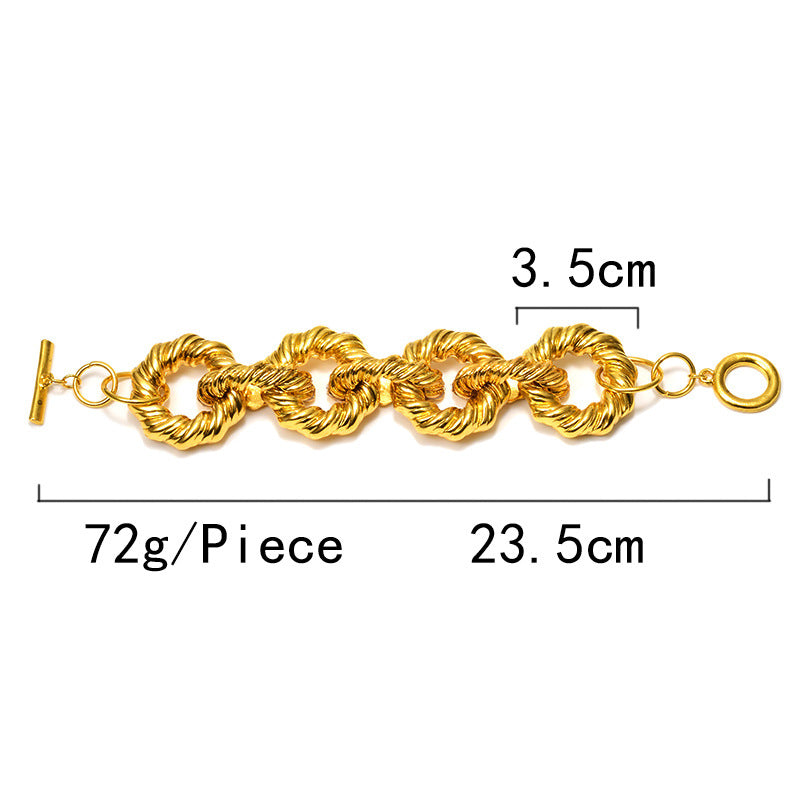 Pre Order:  Linked Spiral Coil Bracelet