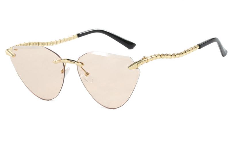 Pre Order:  Snake Rimless Cat Eye Sunglasses