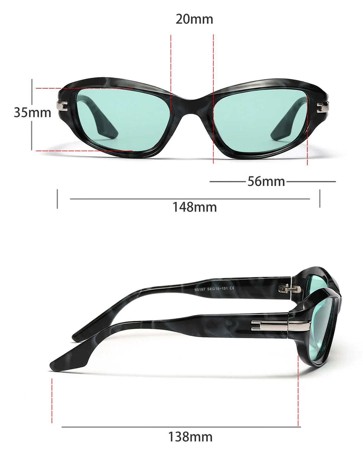 Pre Order:  Retro Cat Eye Sports Sunglasses