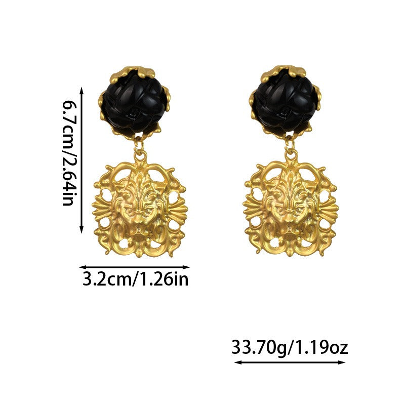 Pre Order:  Retro Flower Irregular Earrings