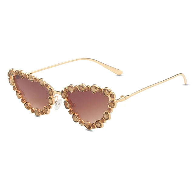 Pre Order:  Rhinestones Cat Eyes UV400 Sunglasses