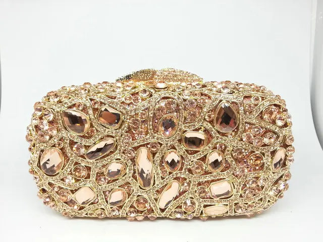 Pre Order:  Gemstones Embellished Mini Clutch Bag