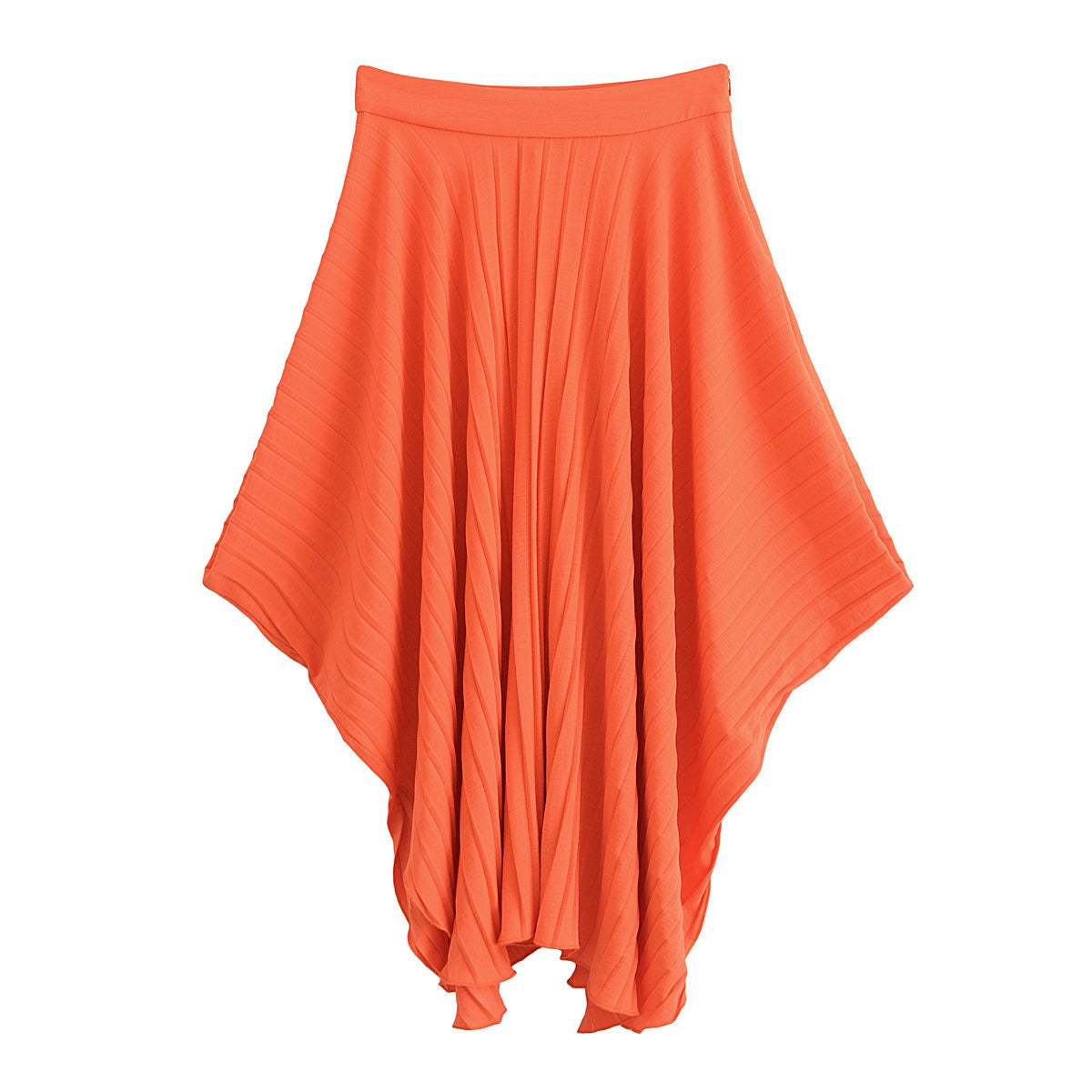 Pre Order: Asymmetric Pleated Top + Pleated Skirt Set