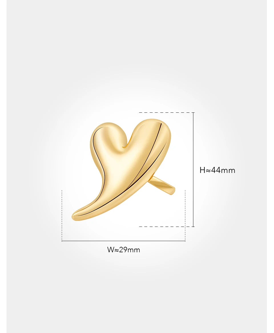 Pre Order:  Copper 3D Heart Plated Ring