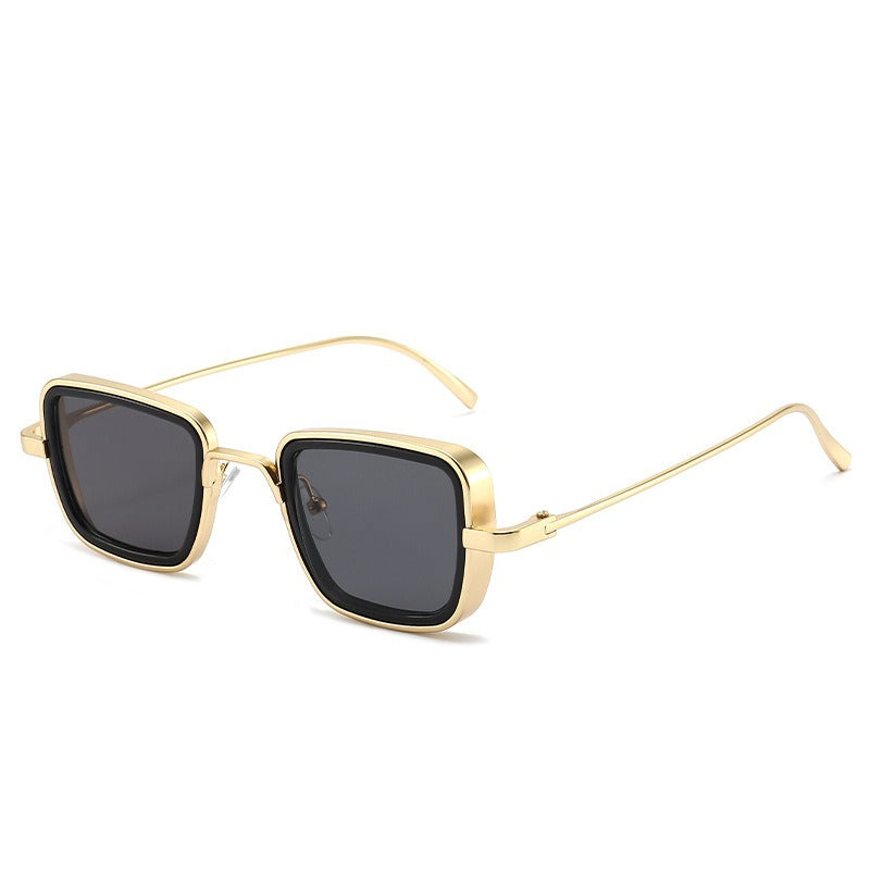 Pre Order:  Square Metal Frame Colored Sunglasses