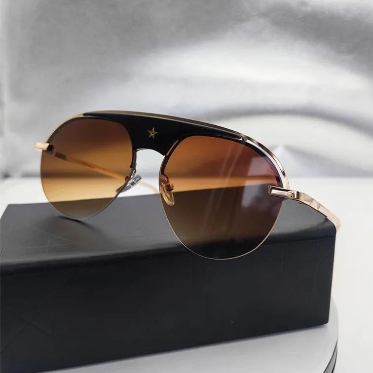 Pre Order:  Retro Single Bridge Star Sunglasses