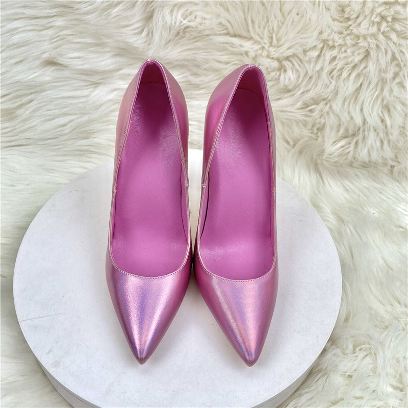 Pre Order:  Soft Sheen Pink Pointed Stiletto