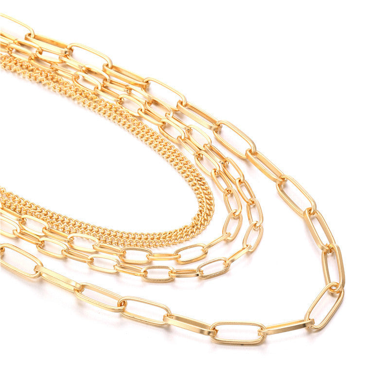 Pre Order:  Five-Strand Chain Link Necklace