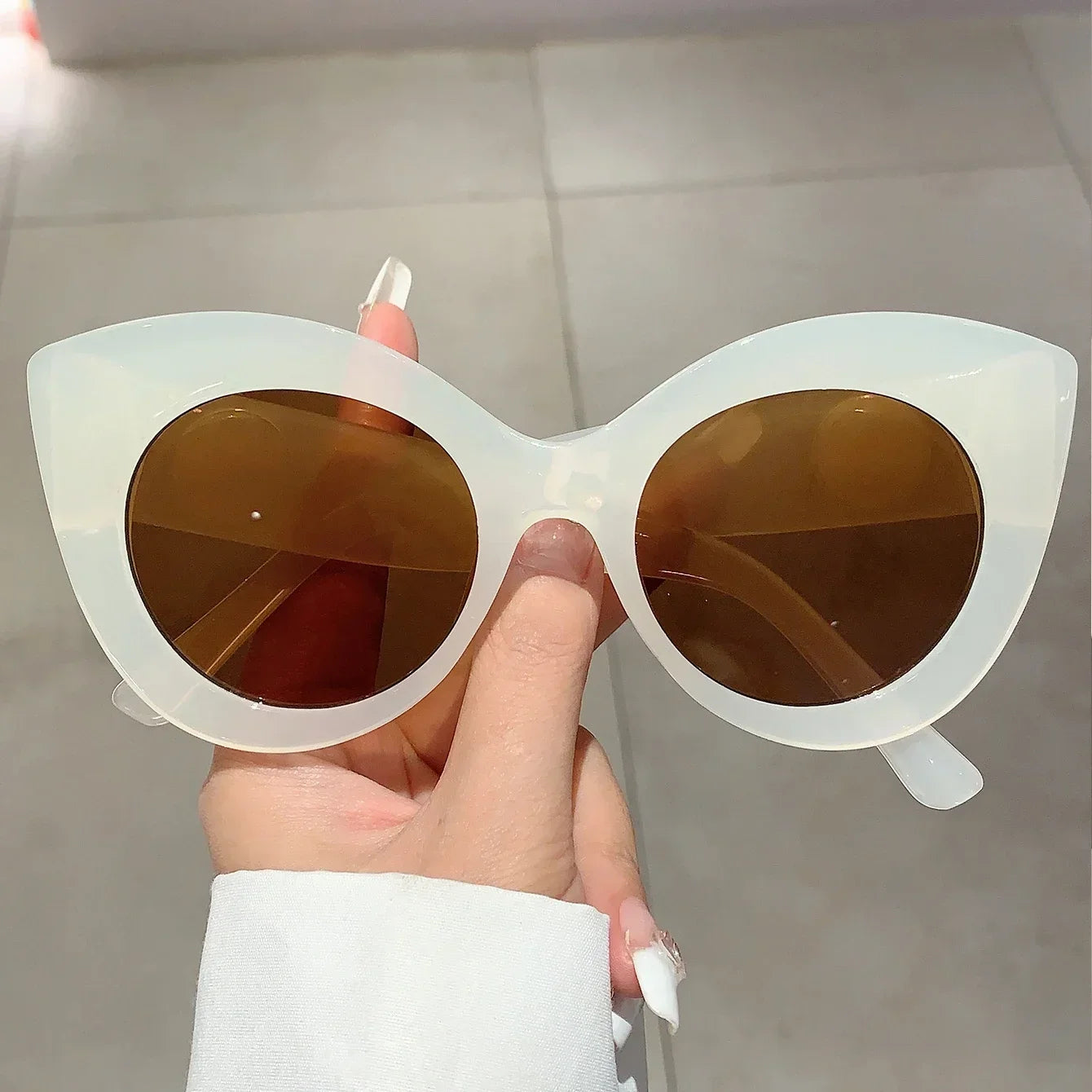 Pre Order:  Cat's Eye Large Frame UV400 Sunglasses