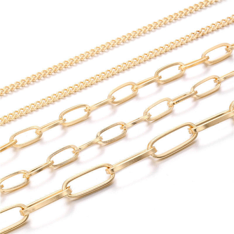 Pre Order:  Five-Strand Chain Link Necklace