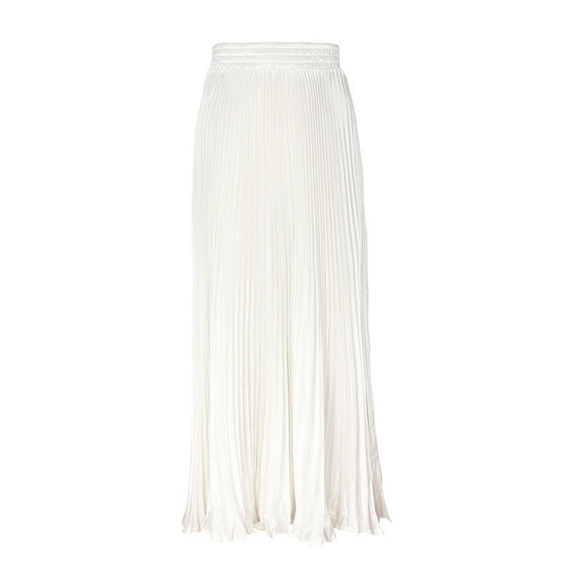 Pre Order:  Glossy Pleated Accordion Skirt