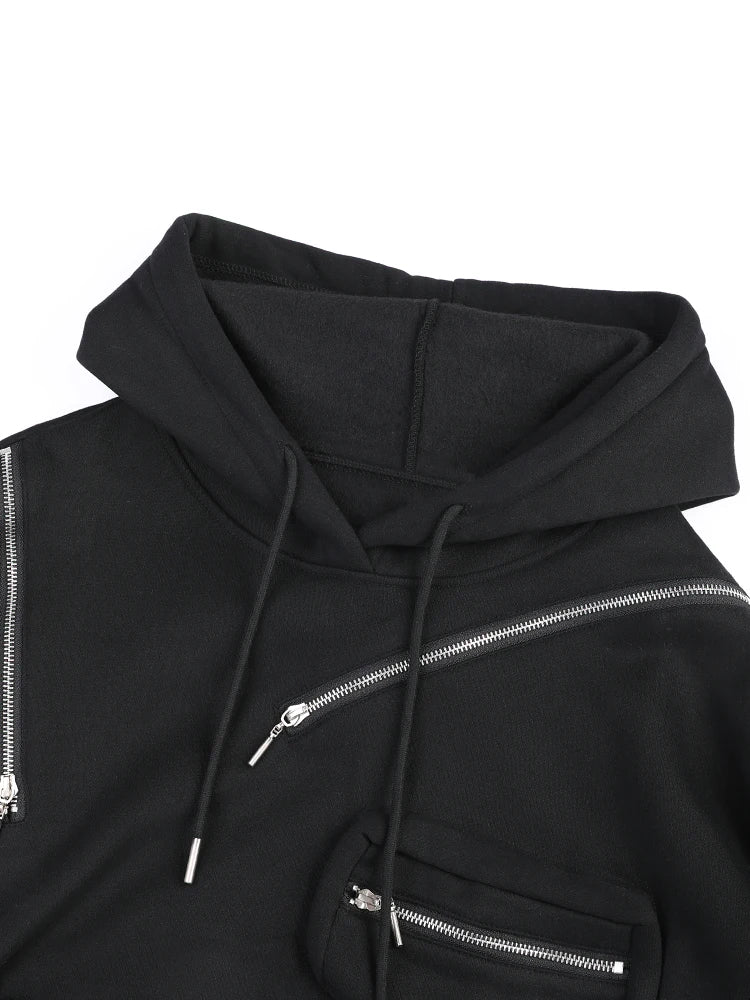 Pre Order:  Deco Zippers Hooded Sweatshirt