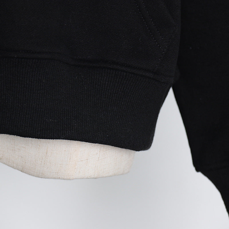 Pre Order:  Hooded Zipper Spliced Pocket Sweatshirt