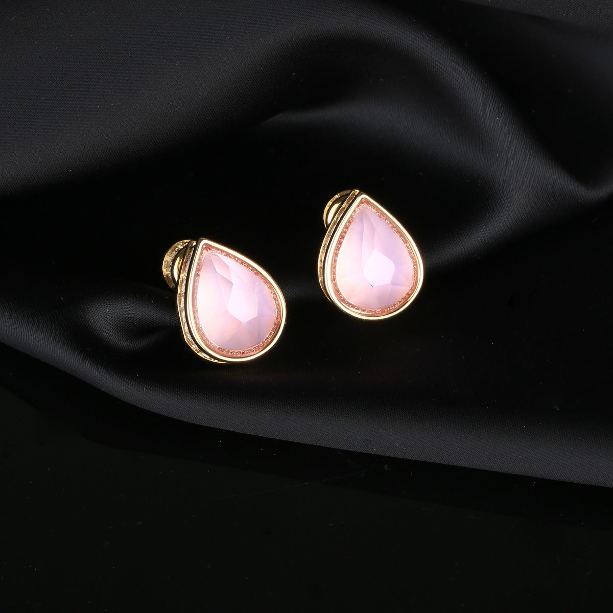 Pre Order:  Micro Inlaid Water Droplet Zircon Earrings