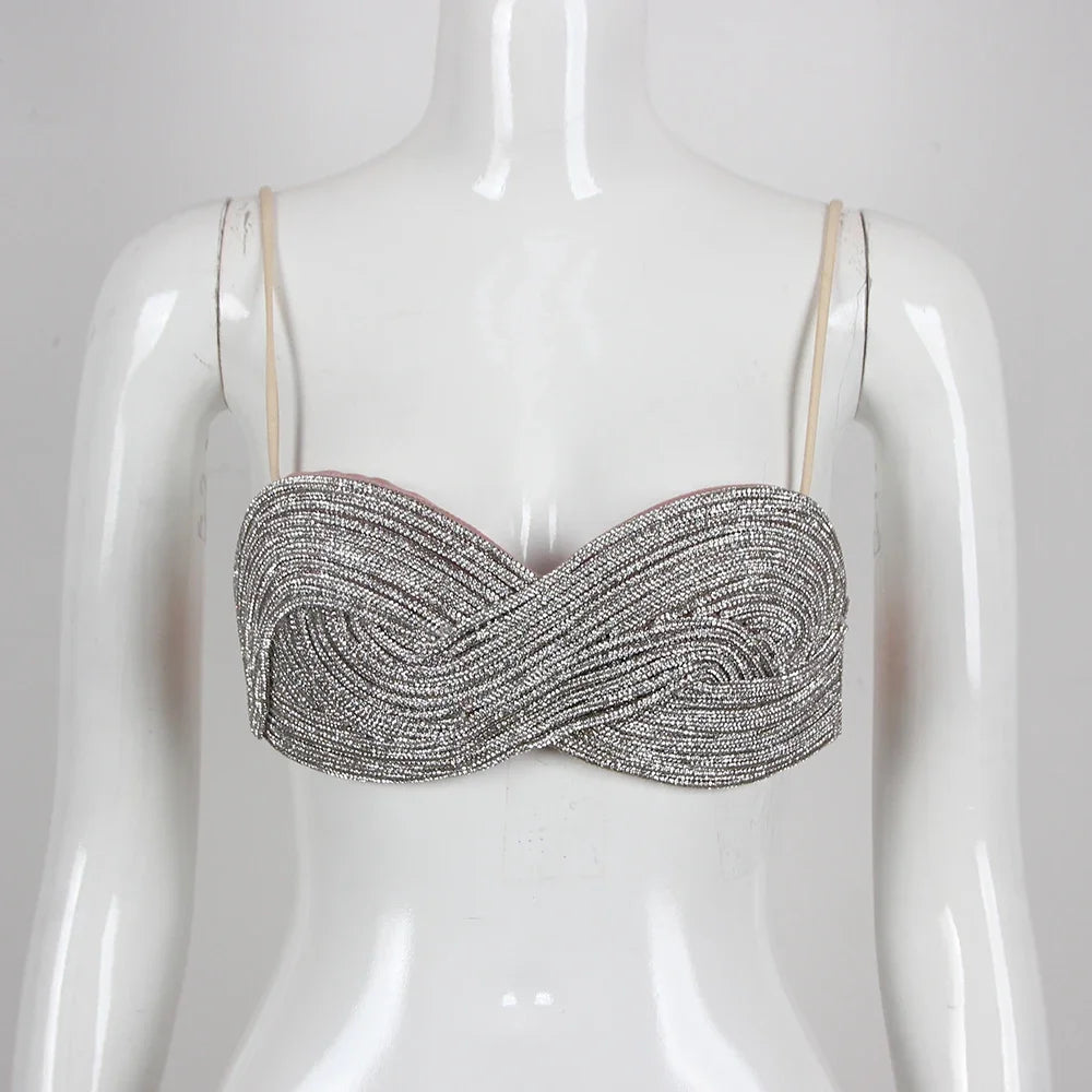 Pre Order:  Crystal Diamond Chain Bra