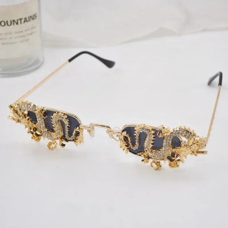 Pre Order:  Rhinestone Snake UV400 Sunglasses