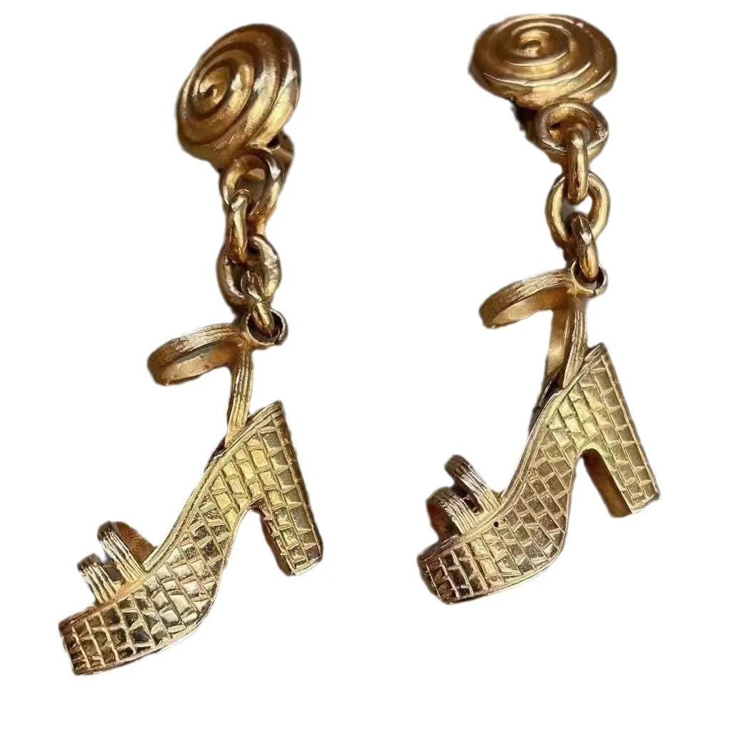 Pre Order: Vintage Heel Charm Earrings