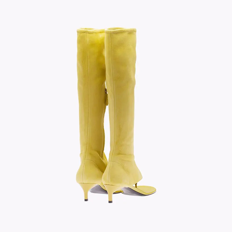 Clip Toe Stiletto High Boots