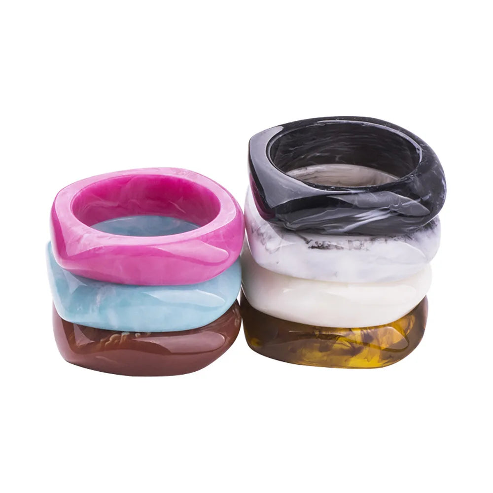 Pre Order:  Marbled Resin Cuff Bracelet