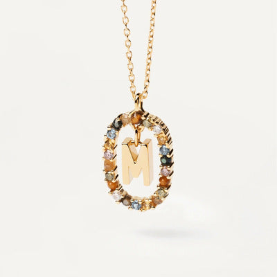 Pre Order:  Letter Pendant Collarbone Necklace