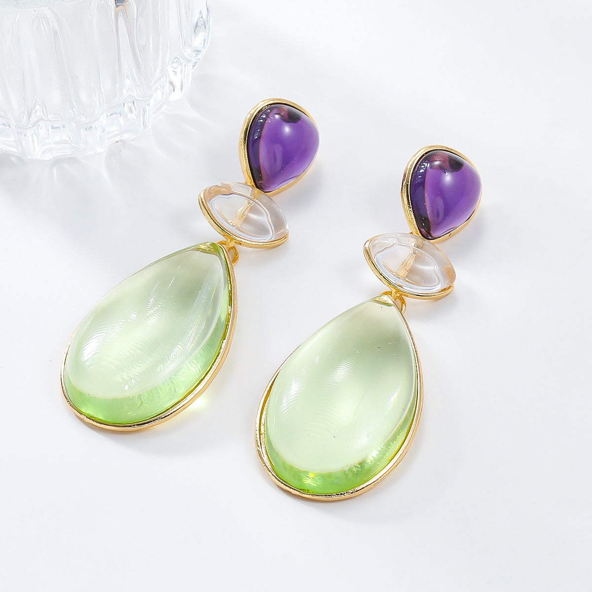 Pre Order:  Water Drop Morandi Color Earrings