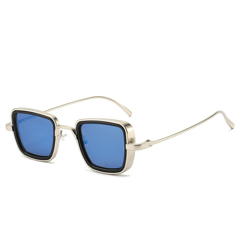 Pre Order:  Square Metal Frame Colored Sunglasses