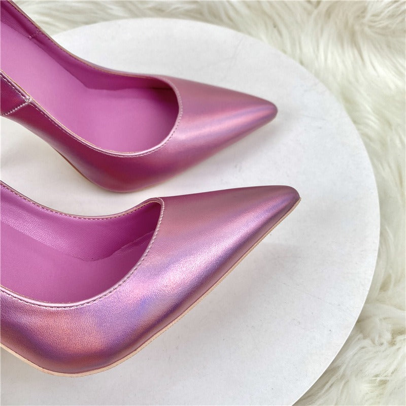 Pre Order:  Soft Sheen Pink Pointed Stiletto