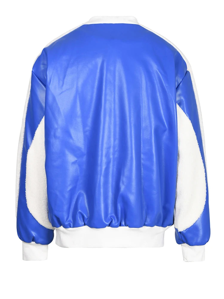 Pre Order:  Contrast Color Padded Zip-Up Jacket