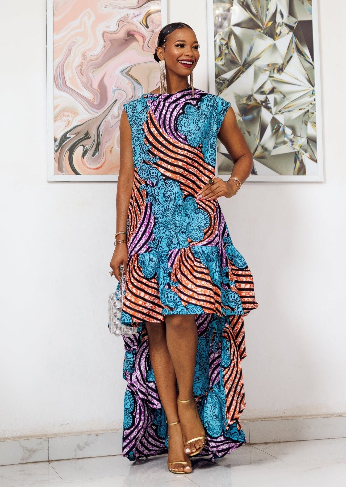 Pre Order:  Agbaya Ruffle Dress