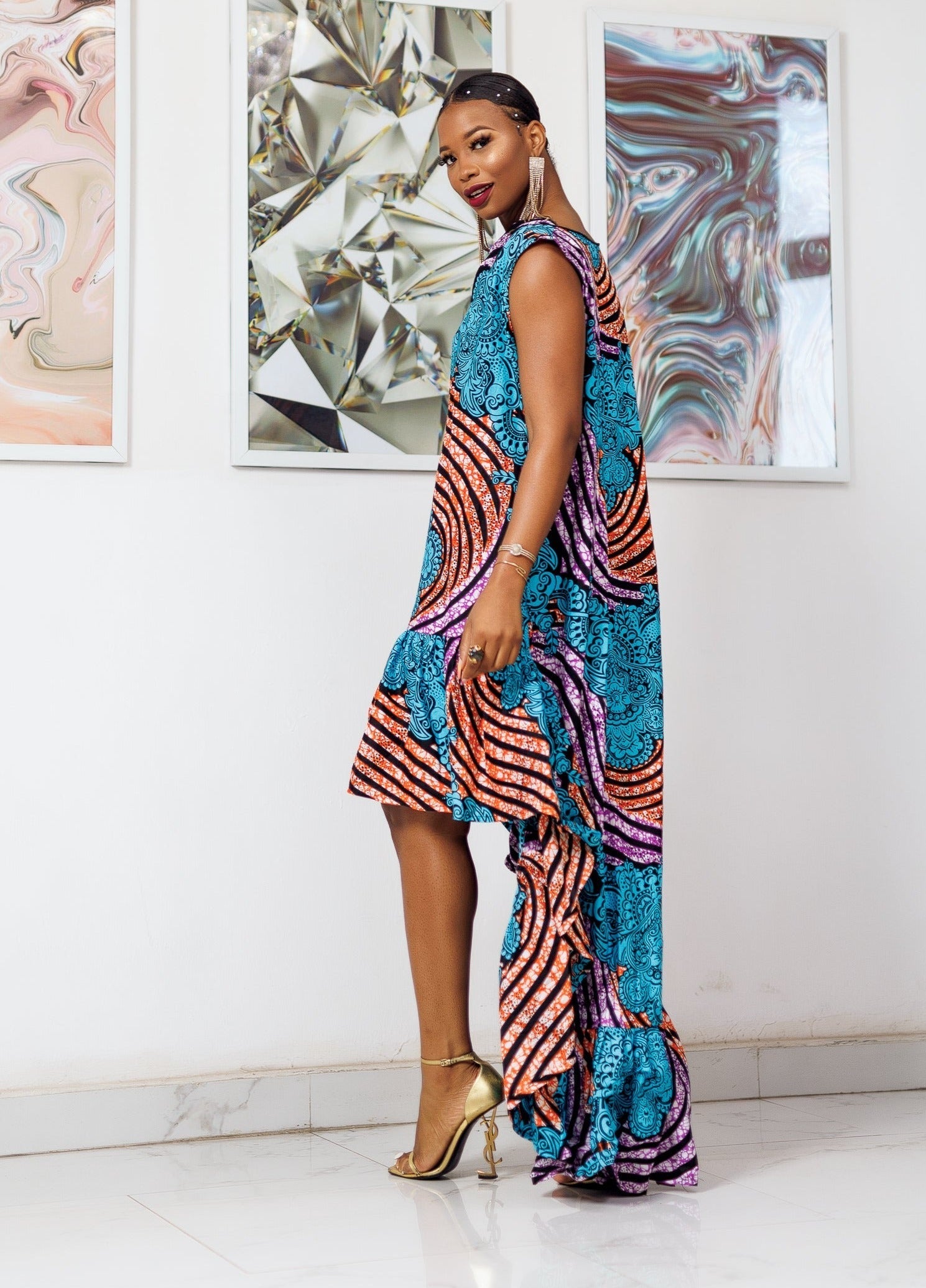 Pre Order:  Agbaya Ruffle Dress