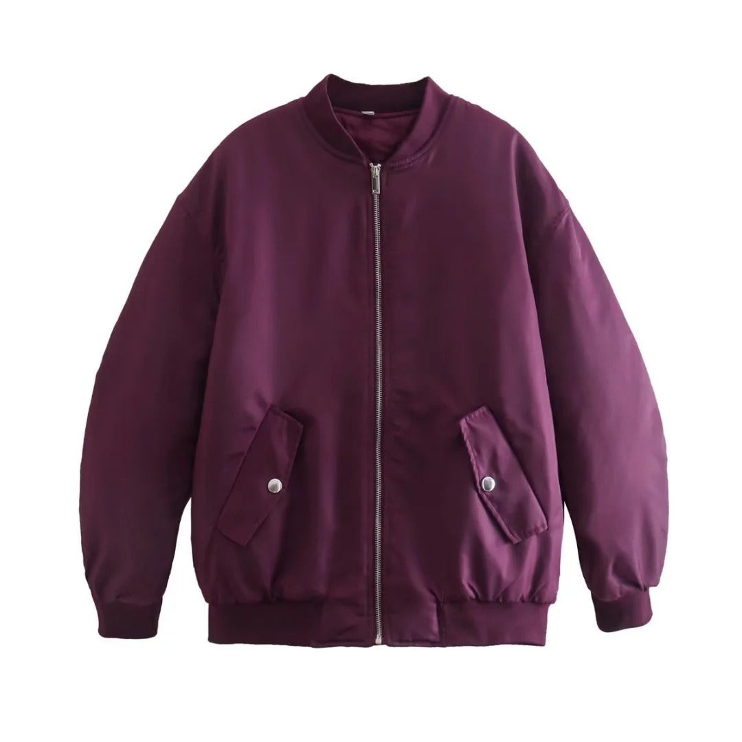 Pre Order:  Zip-Up Loose Cotton Jacket