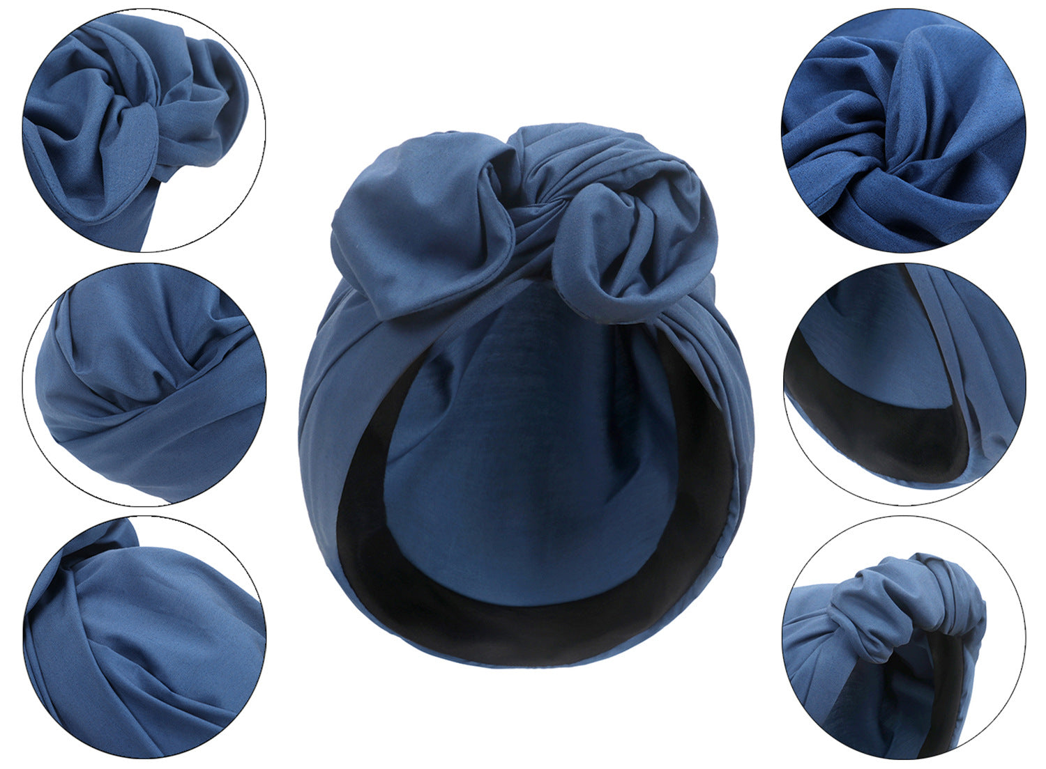 Pre Order:  Retro Solid Multi-Strap Turban