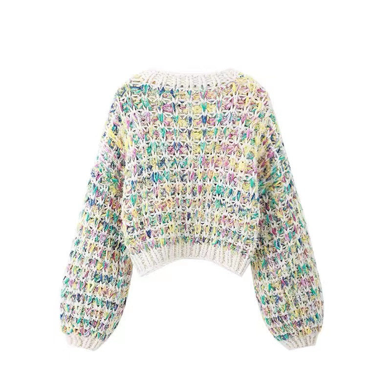 Pre Order:  Multicolor Chunky Knitted Cardigan