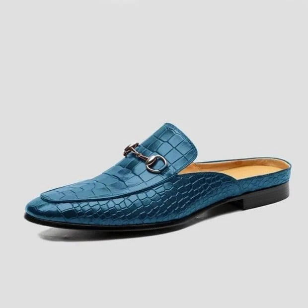 Pre Order:  Croc Pattern Half Loafers