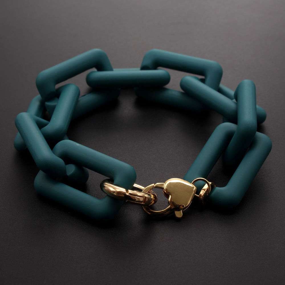 Pre Order:  Matte Chain Resin Bracelet