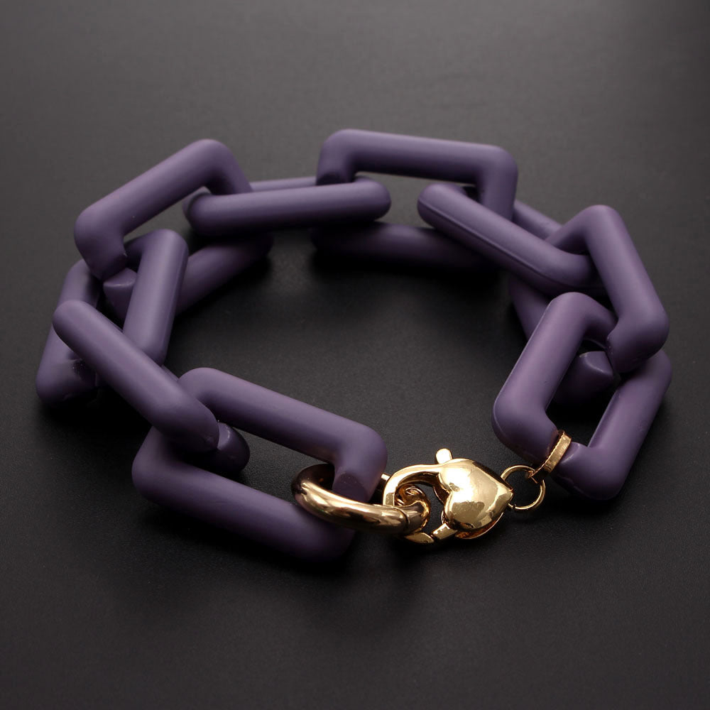 Pre Order:  Matte Chain Resin Bracelet