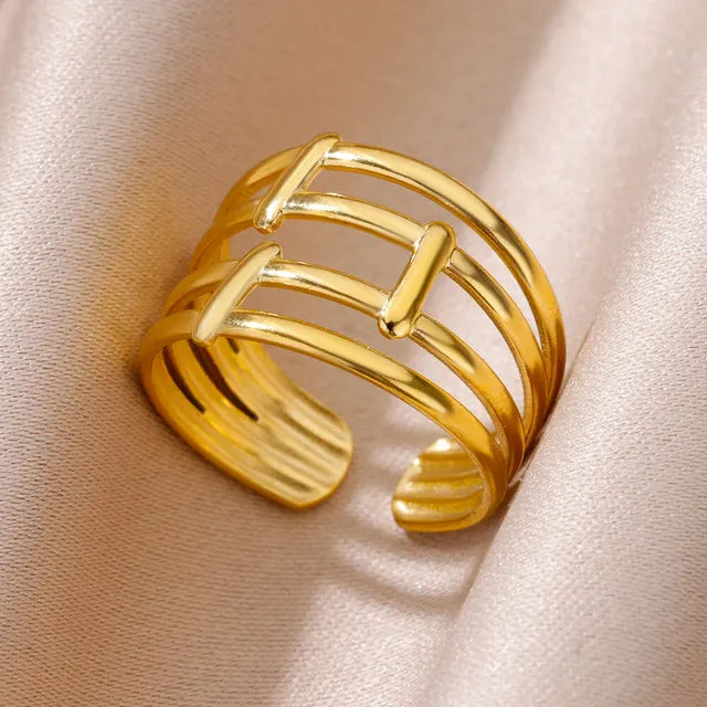 Pre Order:  Assorted Gold Plated Open Rings