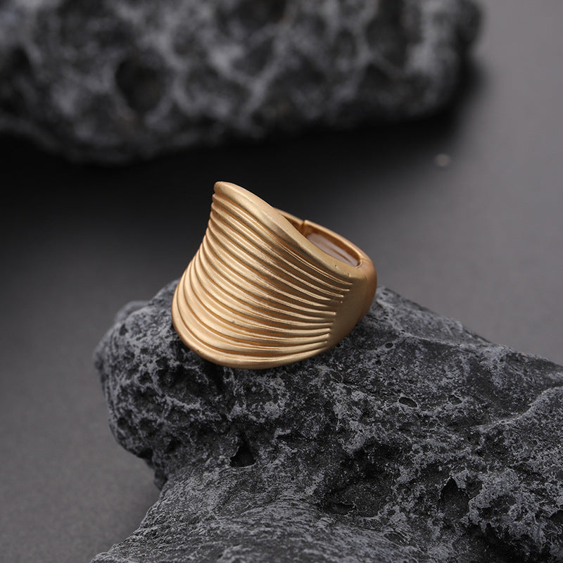 Pre Order:  Chunky Ripple Adjustable Ring