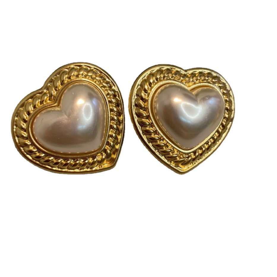 Pre Order:  Vintage Medieval Heart Earrings