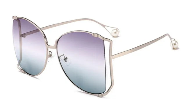 Pre Order:  Pearl Temple Tips Square Sunglasses