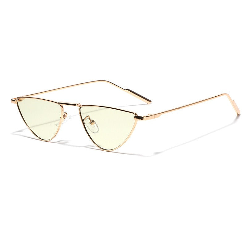 Pre Order:  Triangle Metal Frame Colored Sunglasses