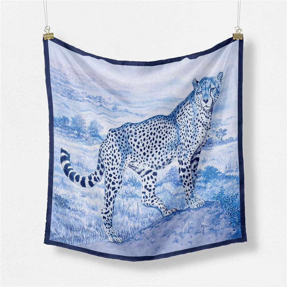 Grassland Leopard Square Scarf